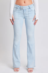 Women's Flare Featuring Flap Back Pocket Jeans from YMI JEANS