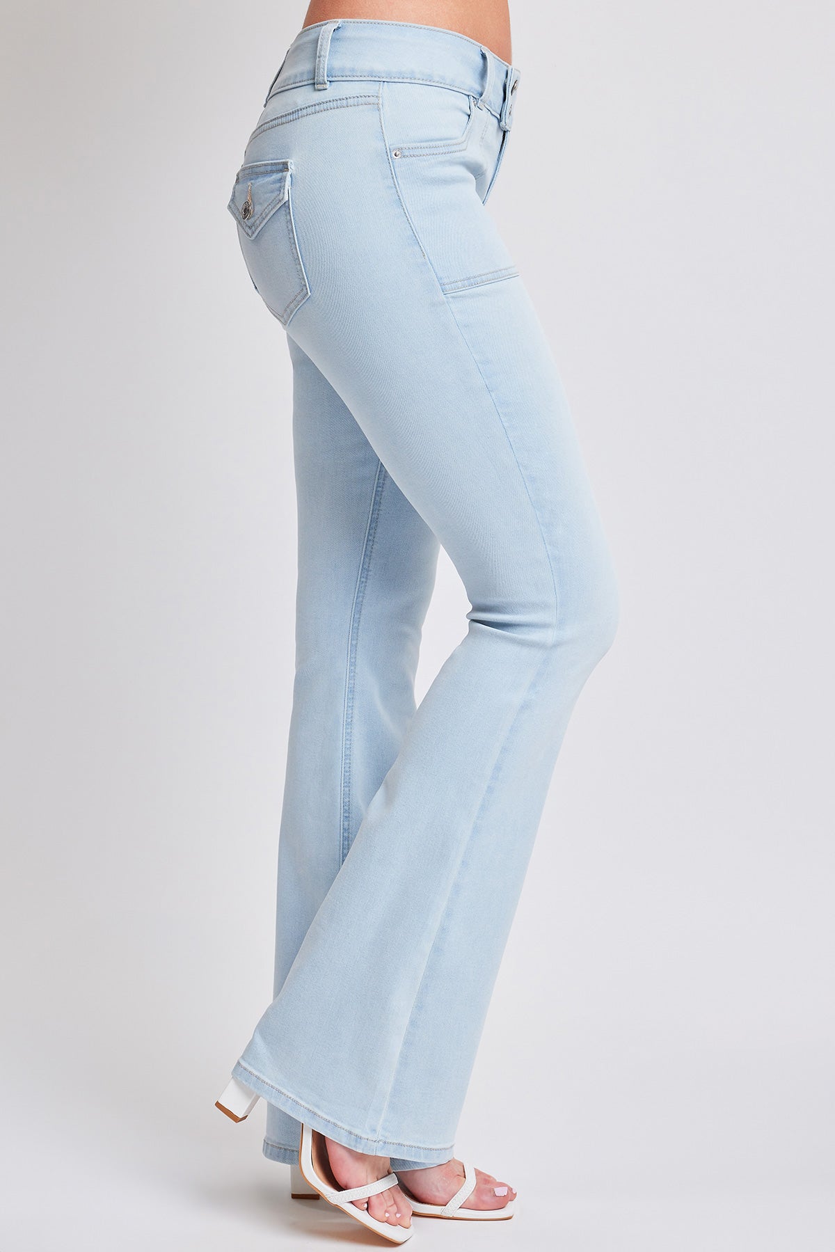 Women's Flare Featuring Flap Back Pocket Jeans from YMI JEANS