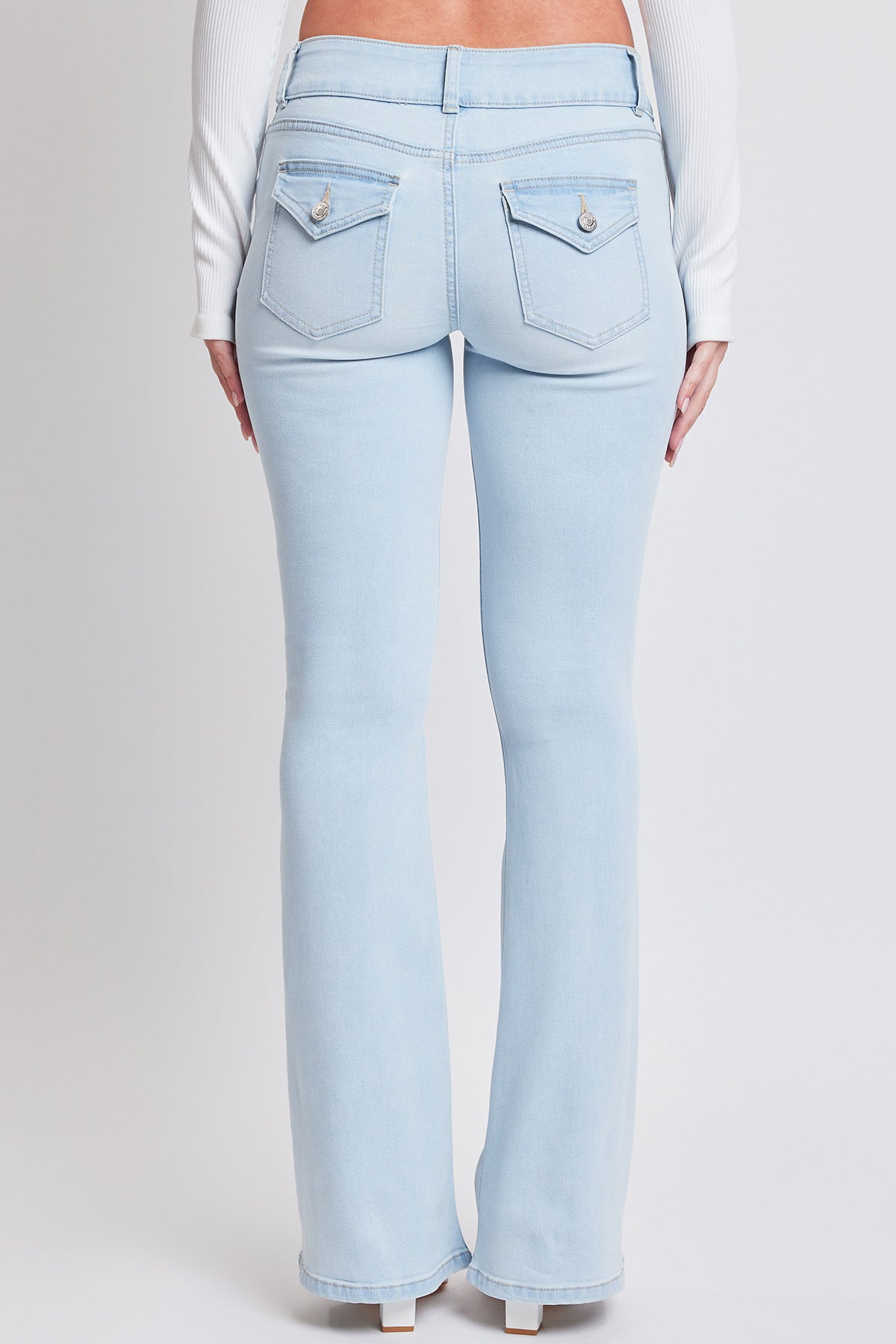 Women's Flare Featuring Flap Back Pocket Jeans from YMI JEANS