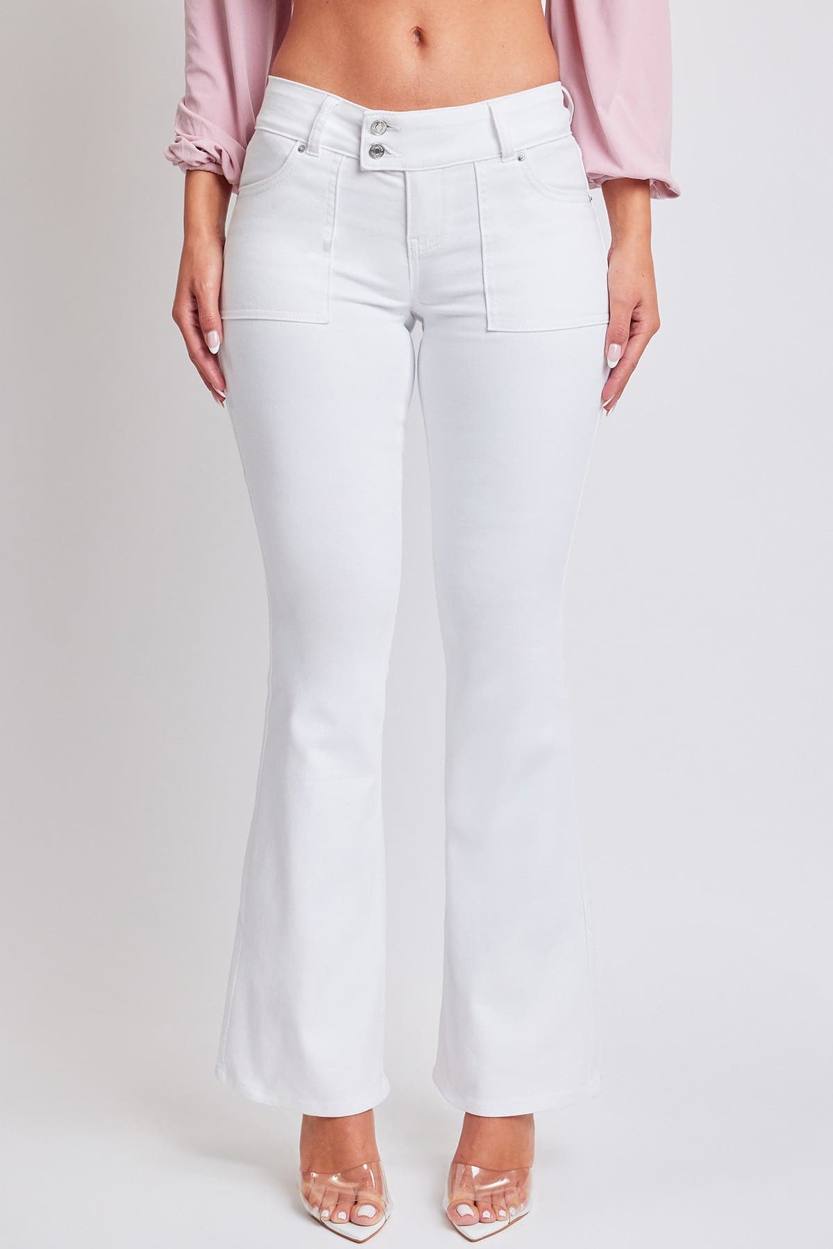 Women's Flare Featuring Flap Back Pocket Jeans from YMI JEANS