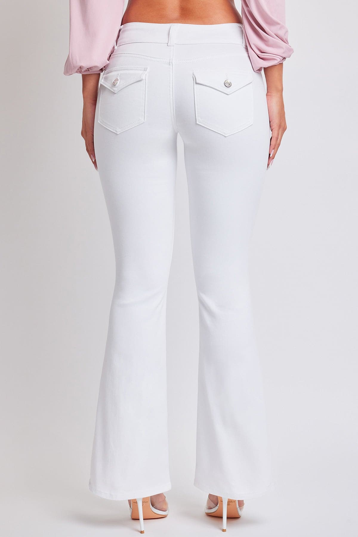 Women's Flare Featuring Flap Back Pocket Jeans from YMI JEANS
