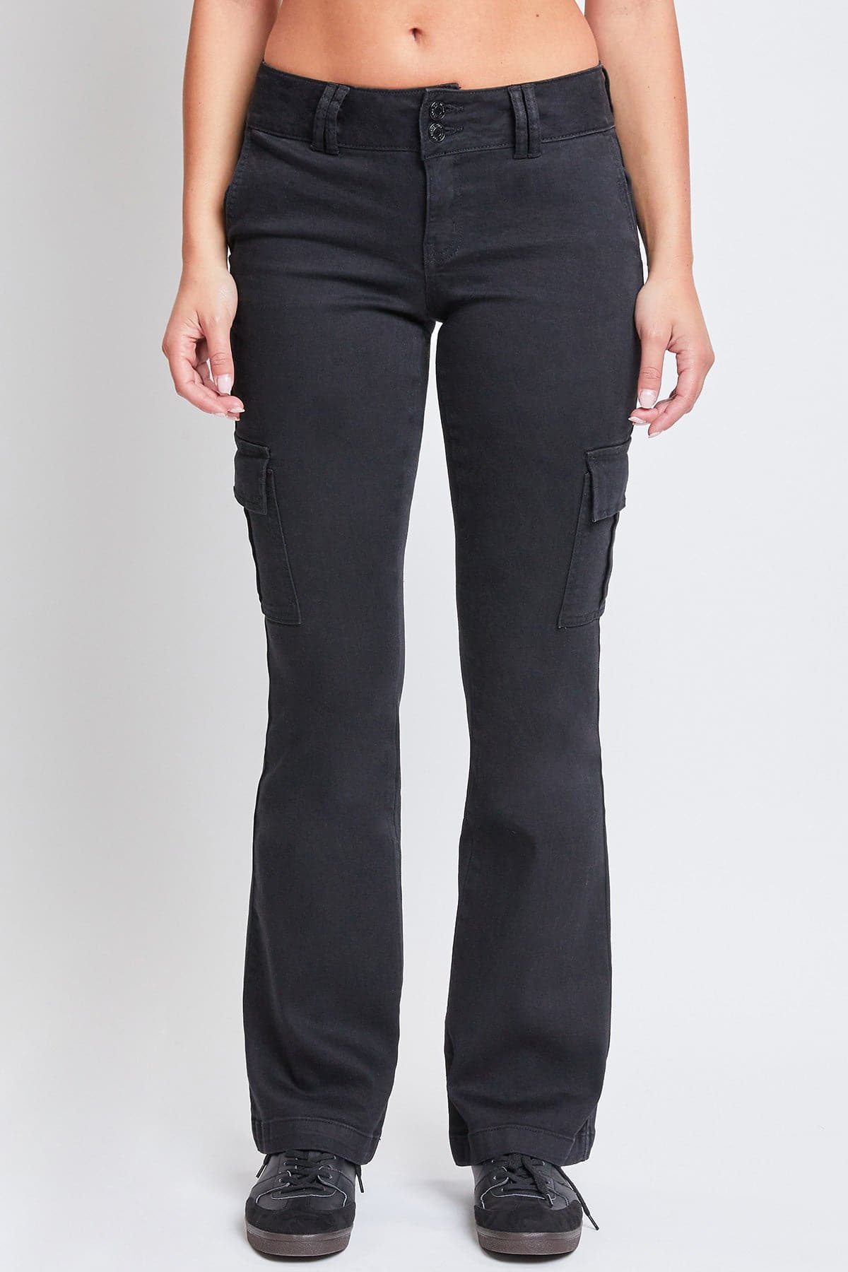 Women's Low Rise Cargo Flare Jean from YMI JEANS
