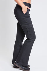 Women's Low Rise Cargo Flare Jean from YMI JEANS
