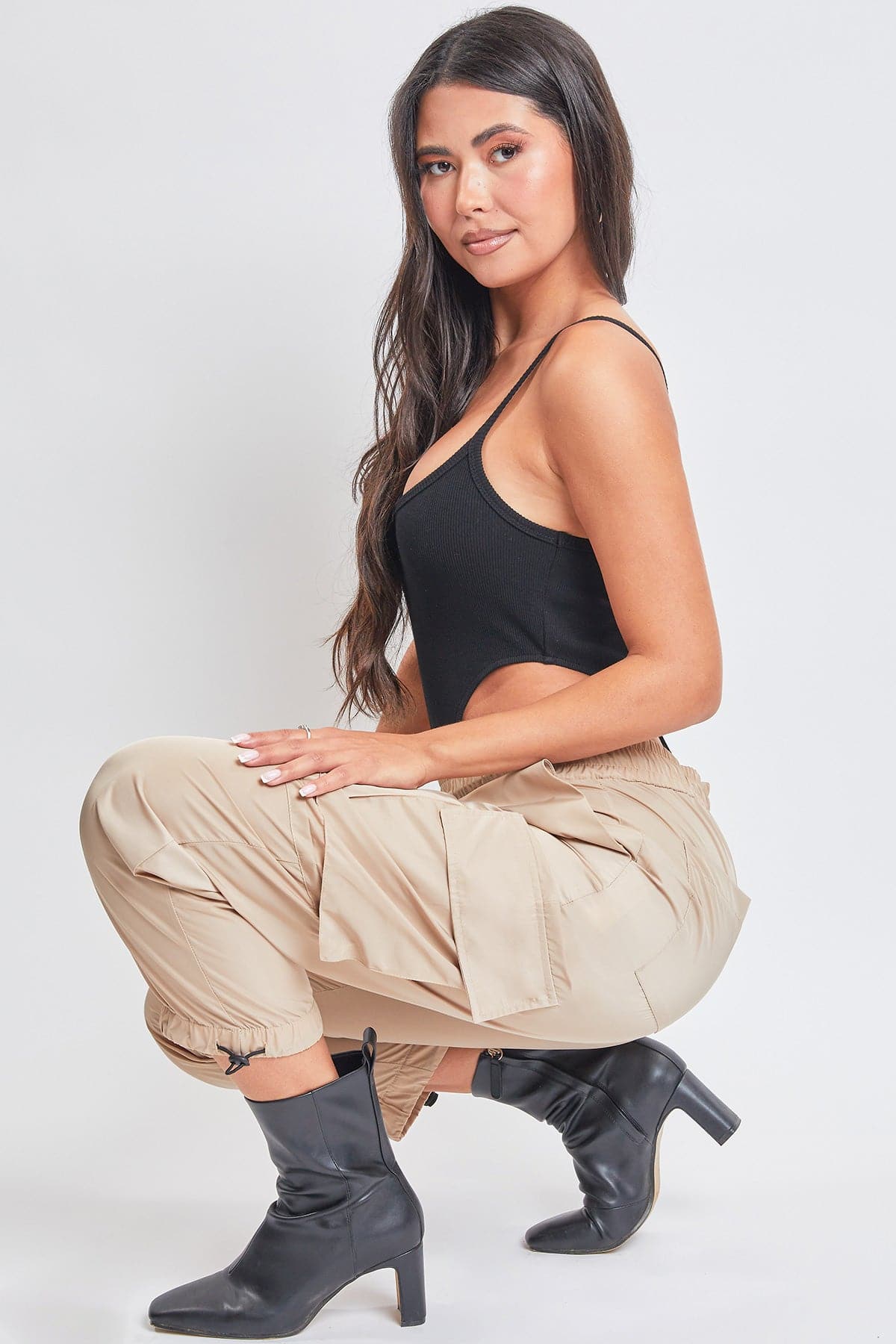 Women's Nylon Cargo Jogger from YMI JEANS