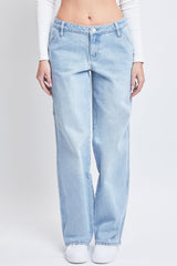 Women's Dream Mid-Rise Utility Straight Leg Jeans From YMI JEANS