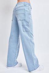 Women's Dream Mid-Rise Utility Straight Leg Jeans From YMI JEANS