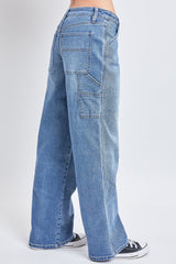 Women's Dream Mid-Rise Utility Straight Leg Jeans From YMI JEANS