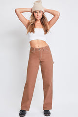 Women's High Rise Carpenter Straight Leg Pants From YMI JEANS