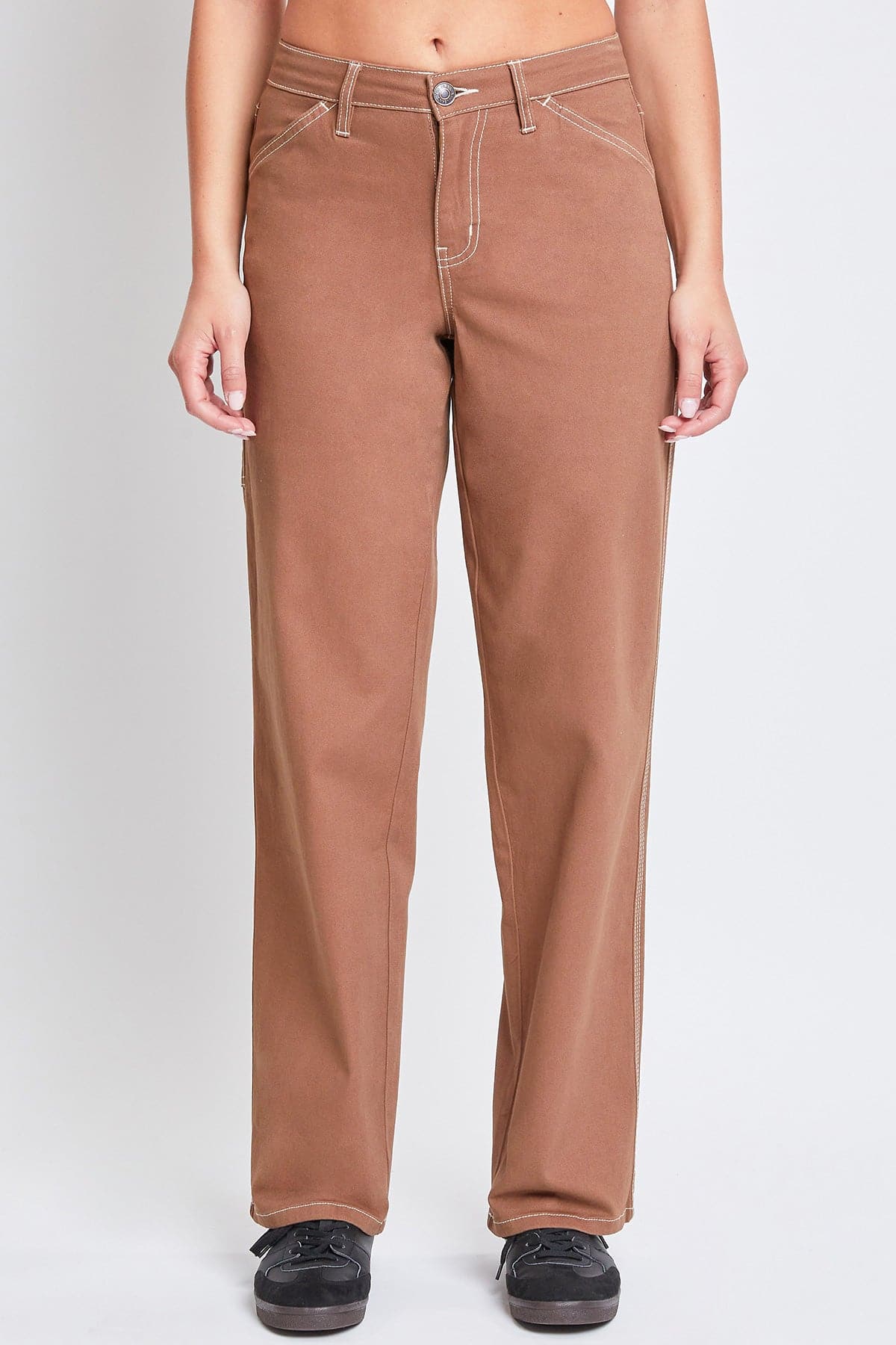 Women's High Rise Carpenter Straight Leg Pants From YMI JEANS