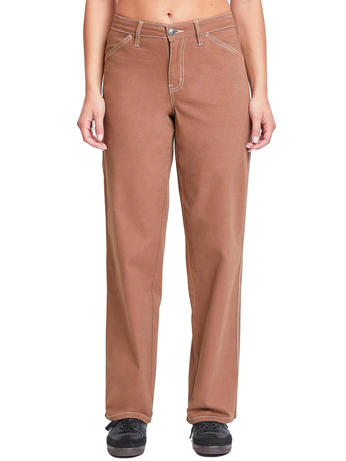 Women's High Rise Carpenter Straight Leg Pants From YMI JEANS