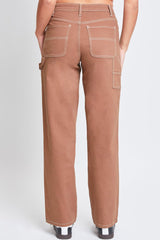 Women's High Rise Carpenter Straight Leg Pants From YMI JEANS