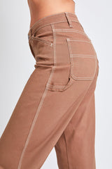 Women's High Rise Carpenter Straight Leg Pants From YMI JEANS