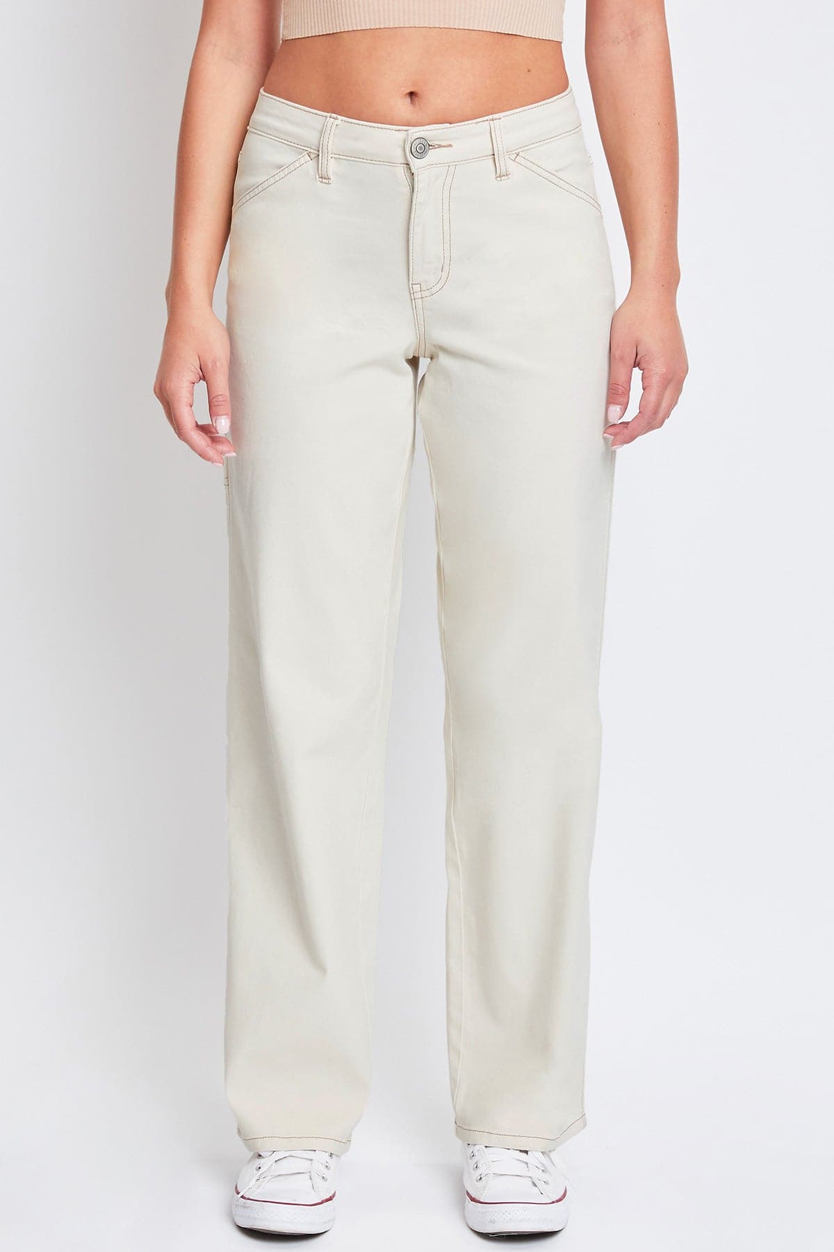 Women's High Rise Carpenter Straight Leg Pants From YMI JEANS