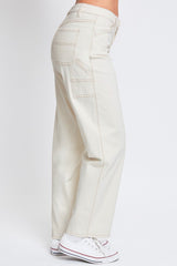 Women's High Rise Carpenter Straight Leg Pants From YMI JEANS