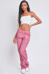 Women’s High Rise Straight Leg Cargo Pants from YMI JEANS