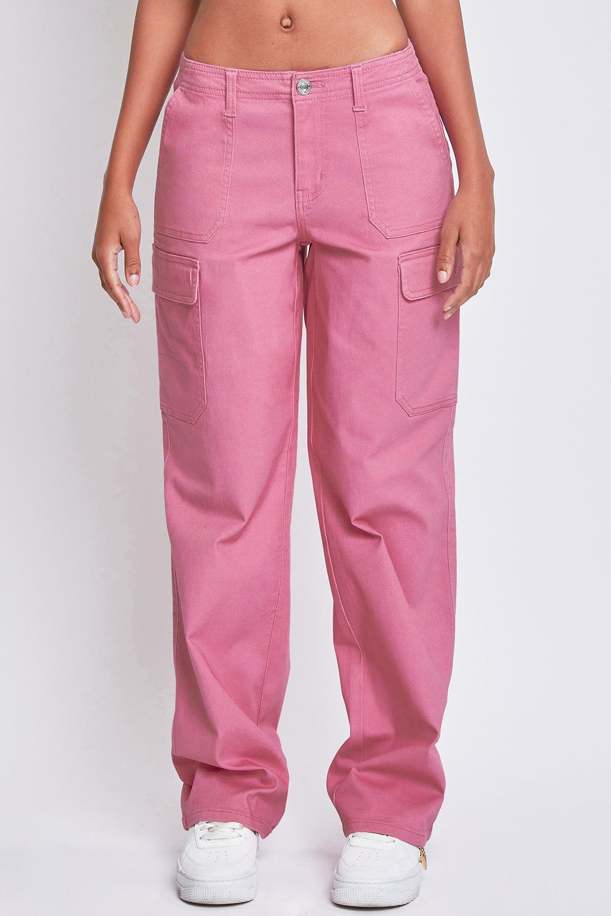 Women’s High Rise Straight Leg Cargo Pants from YMI JEANS