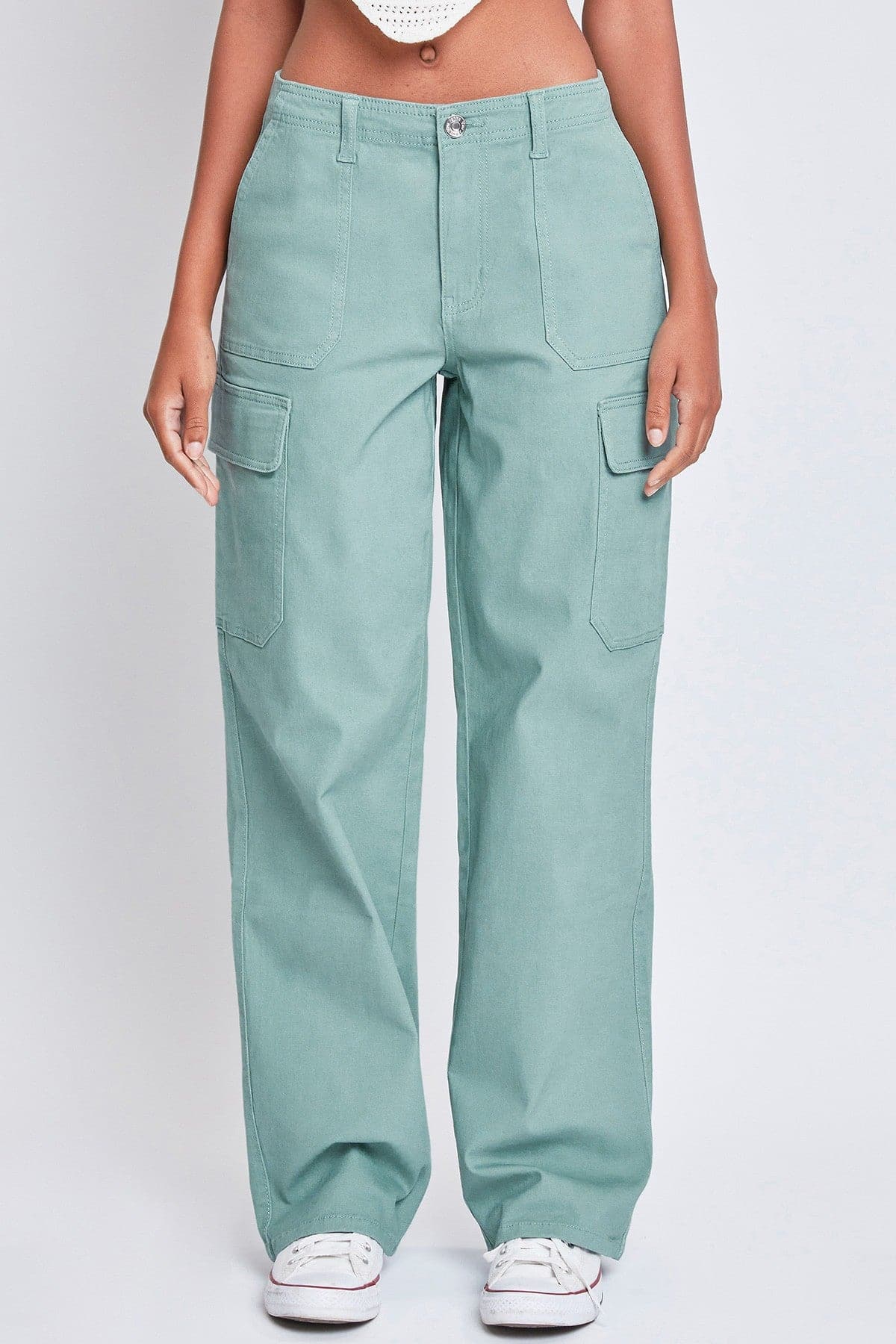 Women’s High Rise Straight Leg Cargo Pants from YMI JEANS
