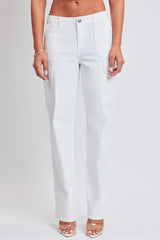 Women’s High Rise Straight Leg Cargo Pants from YMI JEANS