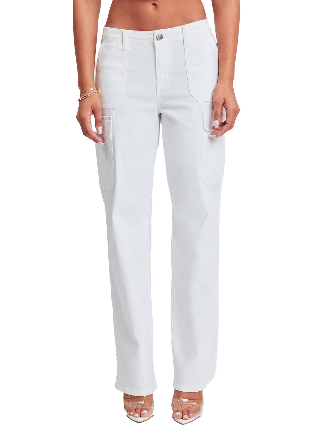 Women’s High Rise Straight Leg Cargo Pants from YMI JEANS
