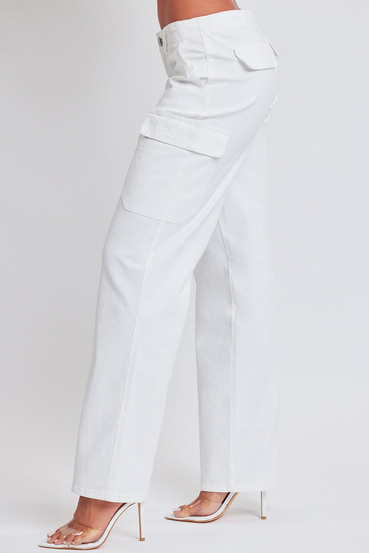 Women’s High Rise Straight Leg Cargo Pants from YMI JEANS