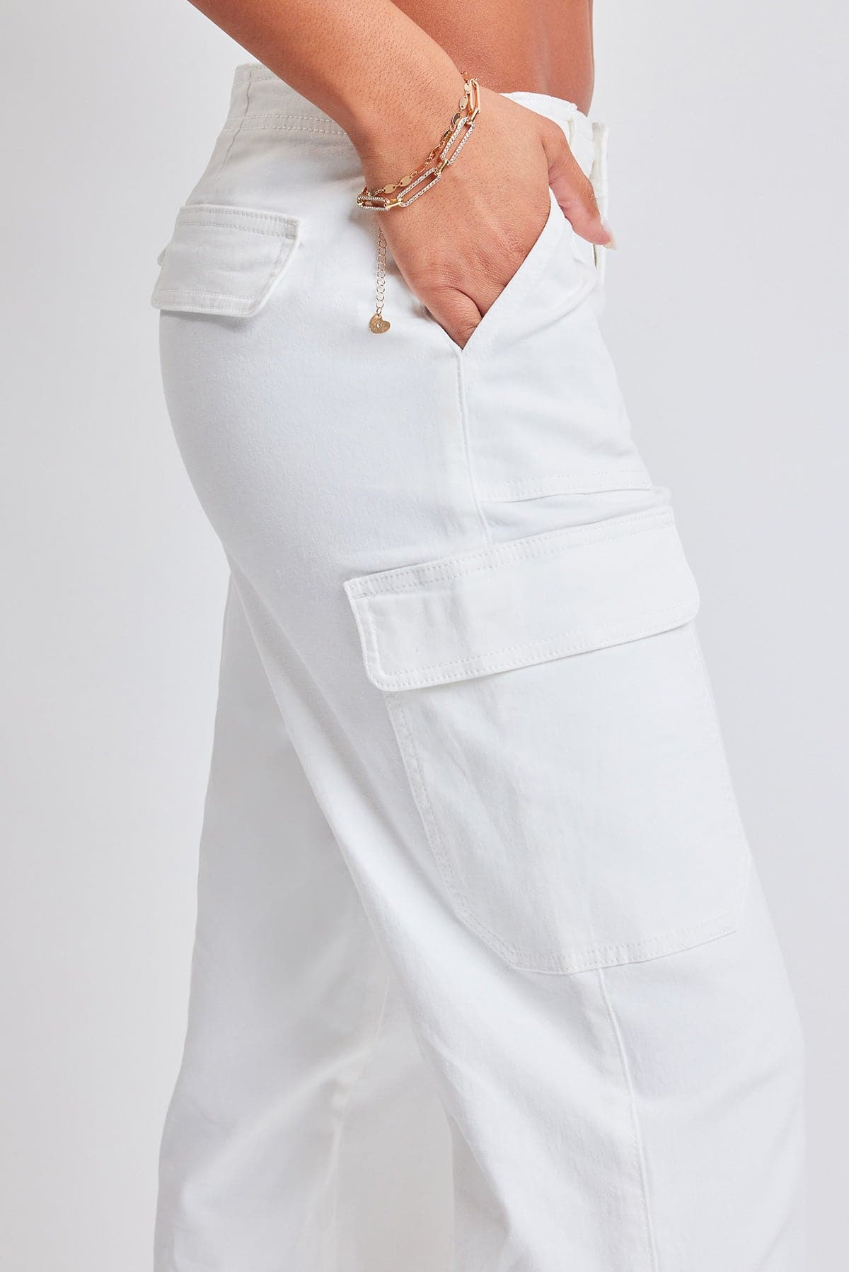 Women’s High Rise Straight Leg Cargo Pants from YMI JEANS