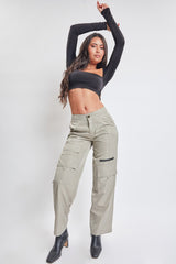 Women's  Nylon Cargo Pants from YMI JEANS