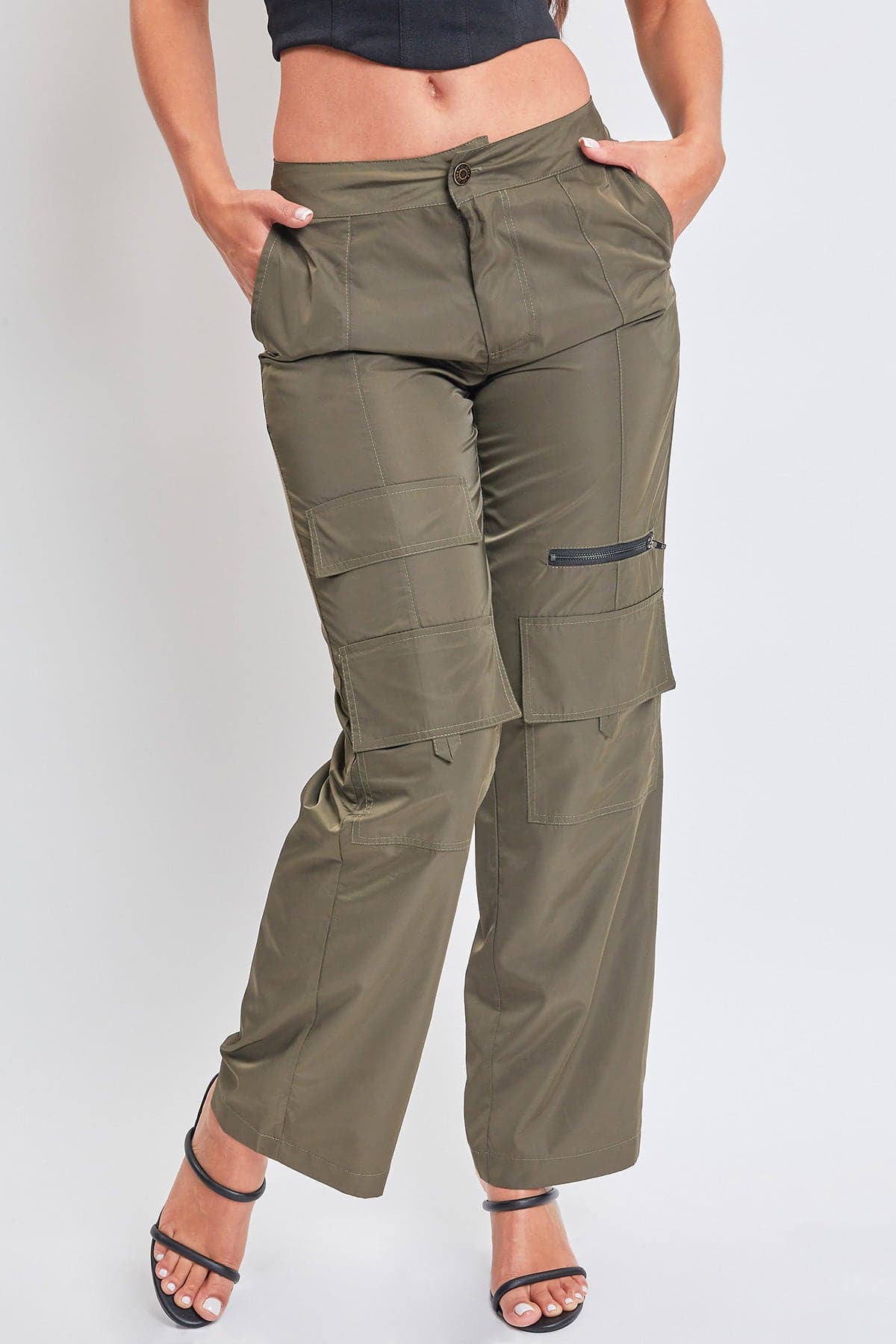 Women's  Nylon Cargo Pants from YMI JEANS