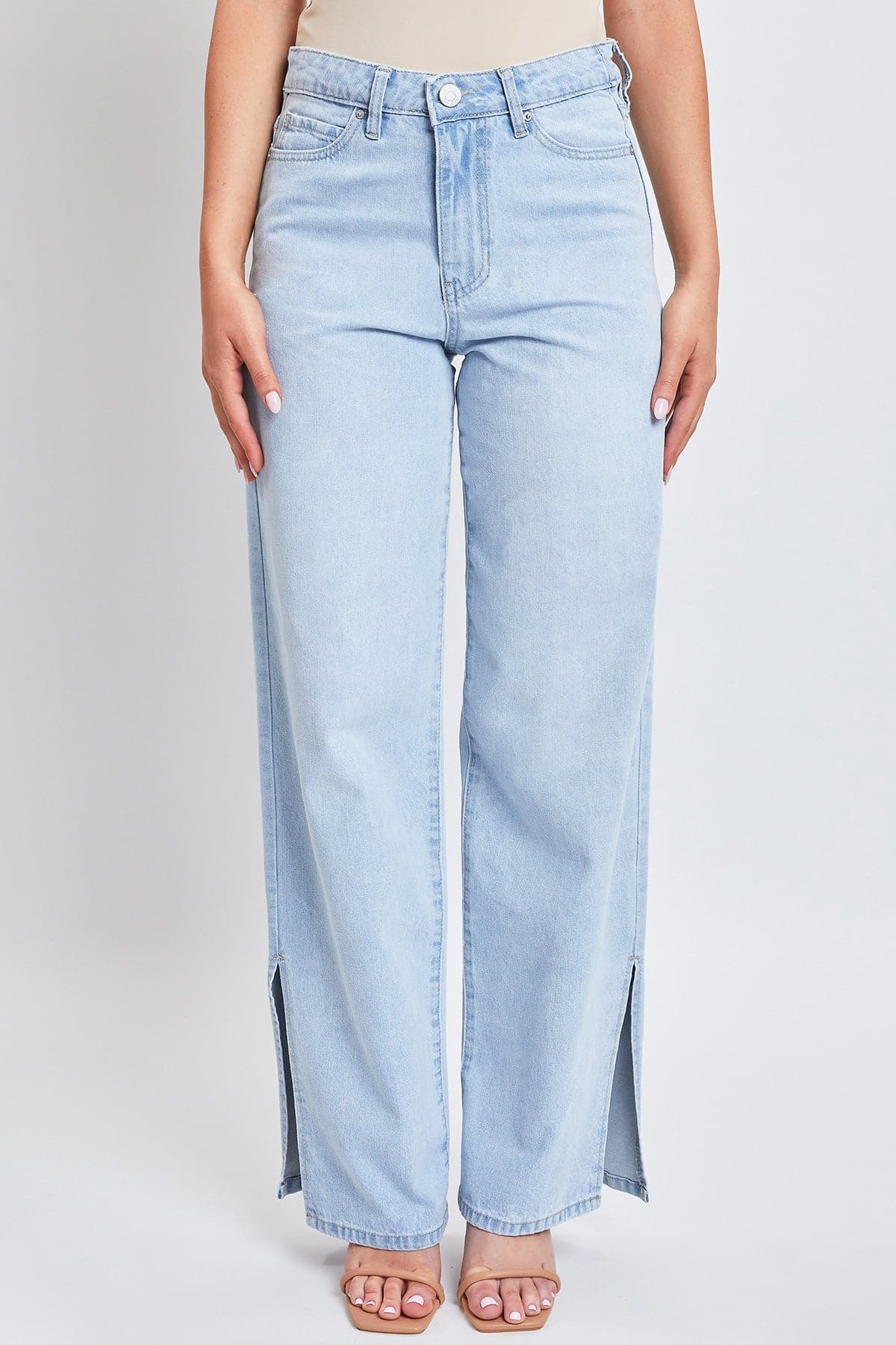 Women’s Dream 90s Straight Leg Slit Jeans From YMI JEANS