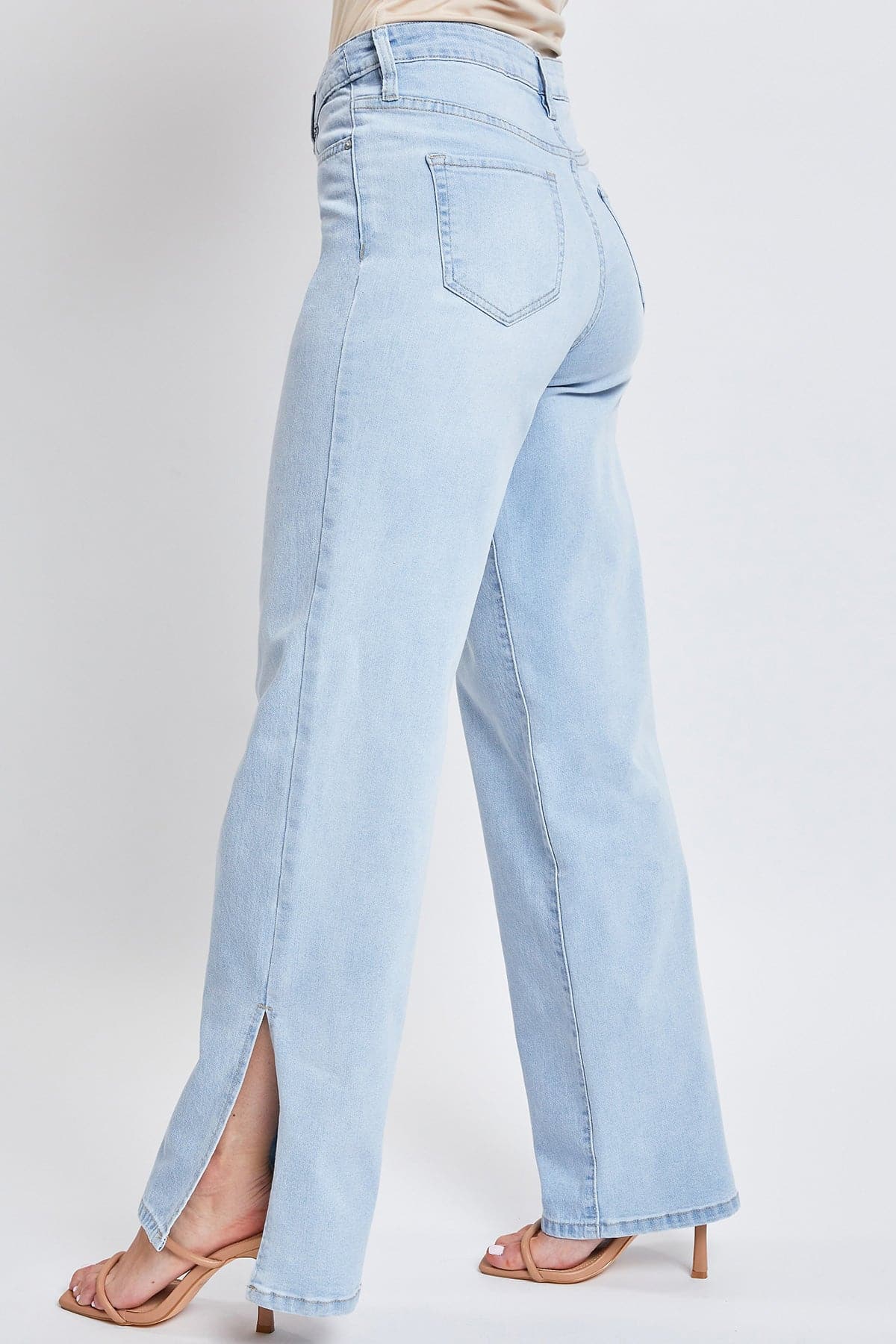 Women’s Dream 90s Straight Leg Slit Jeans From YMI JEANS