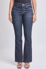 Women’s Sustainable WannaBettaButt Mid Rise Bootcut Jeans Jacket From YMI JEANS