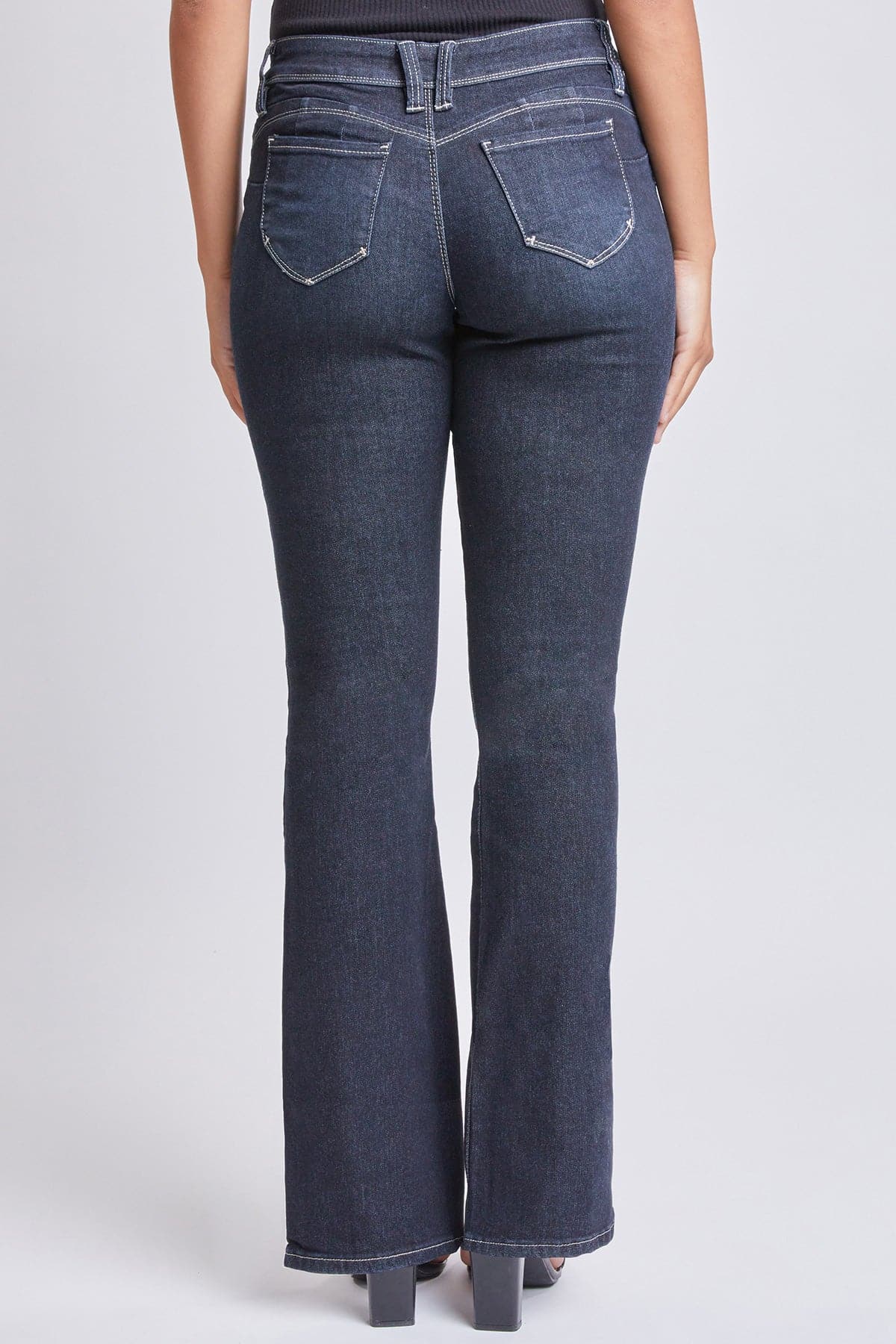 Women’s Sustainable WannaBettaButt Mid Rise Bootcut Jeans Jacket From YMI JEANS