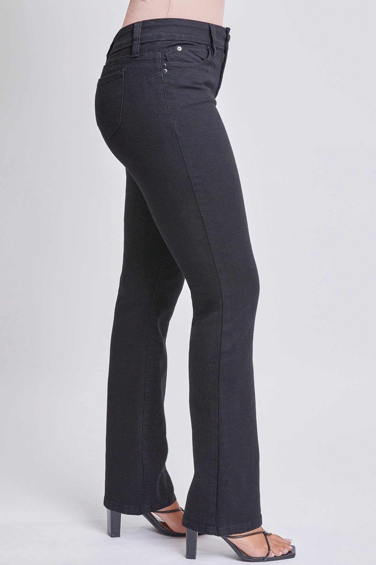 Women’s Sustainable WannaBettaButt Mid Rise Bootcut Jeans Jacket From YMI JEANS