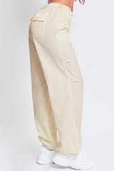 Women's Relaxed Nylon Parachute Pants From YMI JEANS