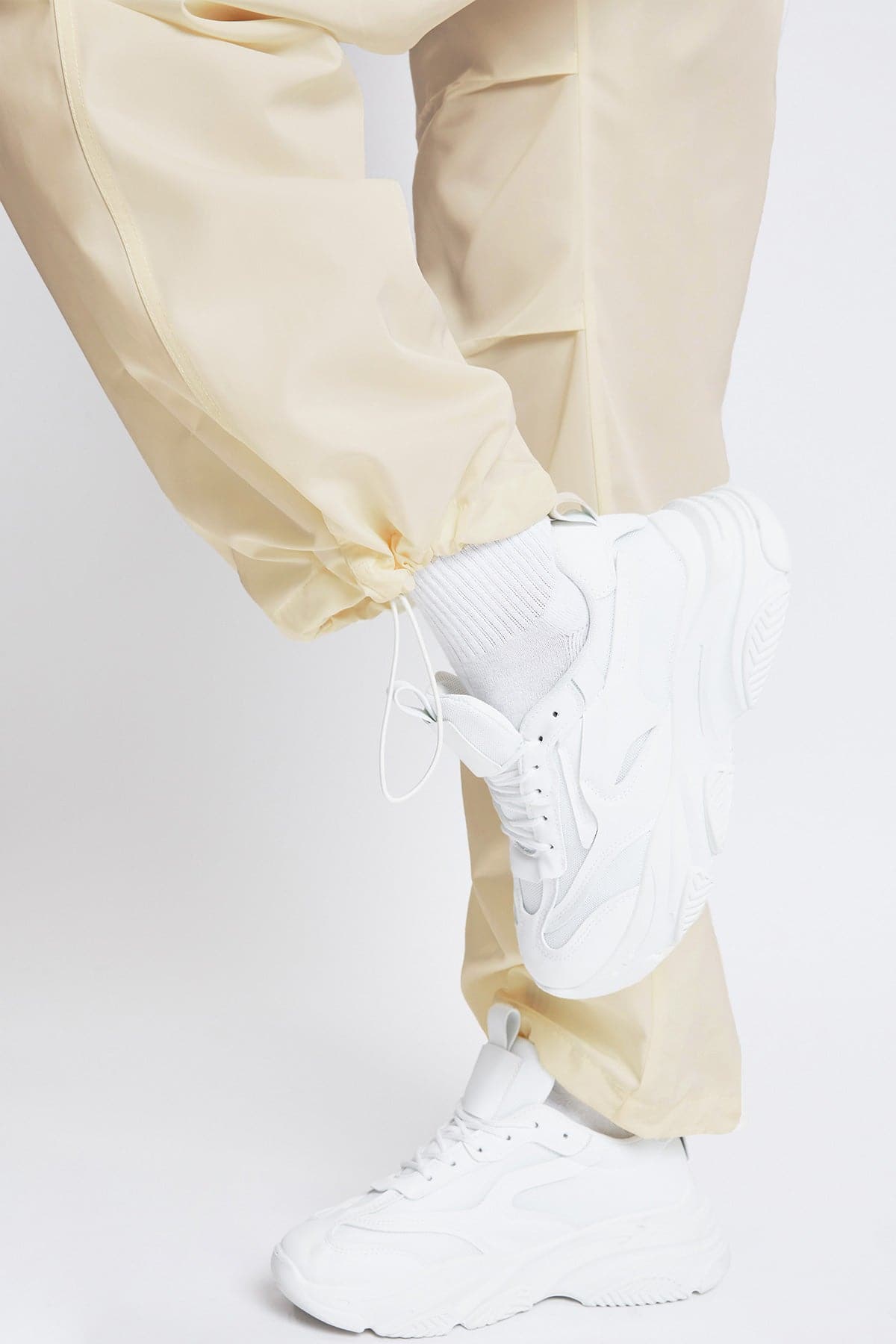 Women's Relaxed Nylon Parachute Pants From YMI JEANS