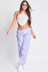 Women's Relaxed Nylon Parachute Pants From YMI JEANS