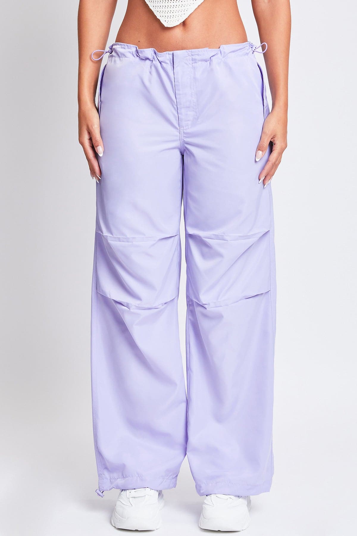 Women's Relaxed Nylon Parachute Pants From YMI JEANS