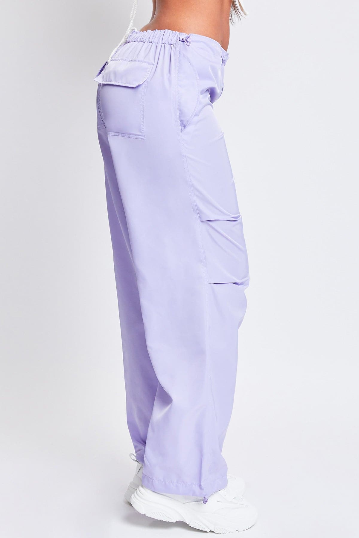 Women's Relaxed Nylon Parachute Pants From YMI JEANS