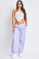 Women's Relaxed Nylon Parachute Pants From YMI JEANS