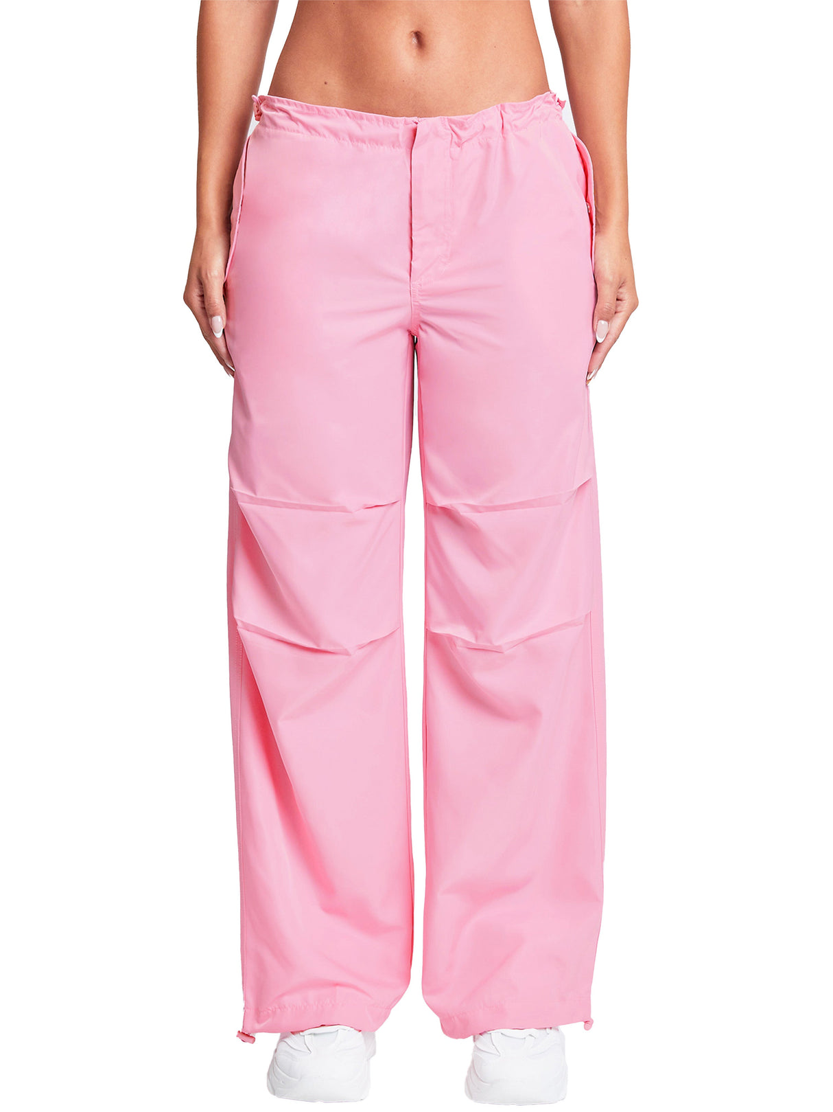 Women's Relaxed Nylon Parachute Pants From YMI JEANS