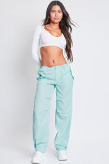 Women's Relaxed Nylon Parachute Pants From YMI JEANS