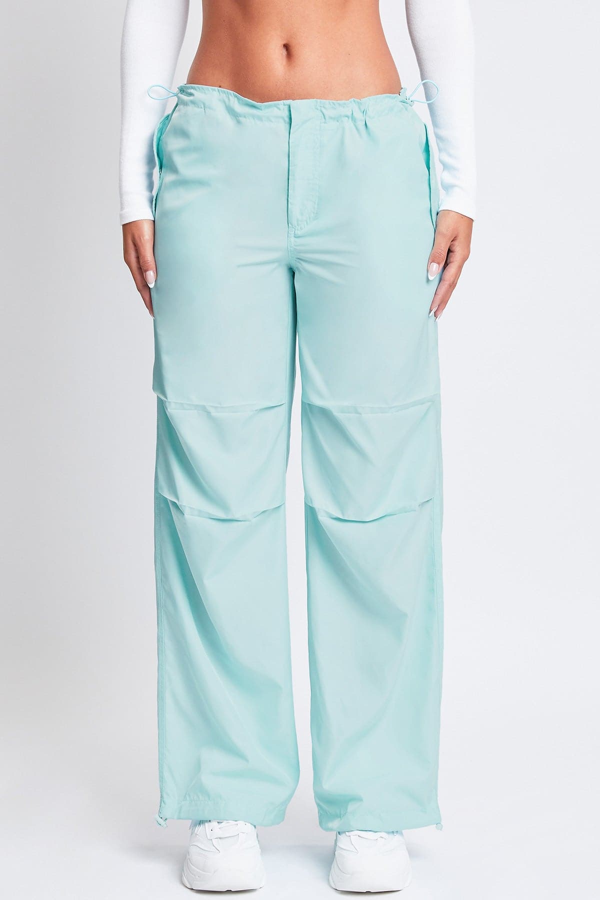 Women's Relaxed Nylon Parachute Pants From YMI JEANS