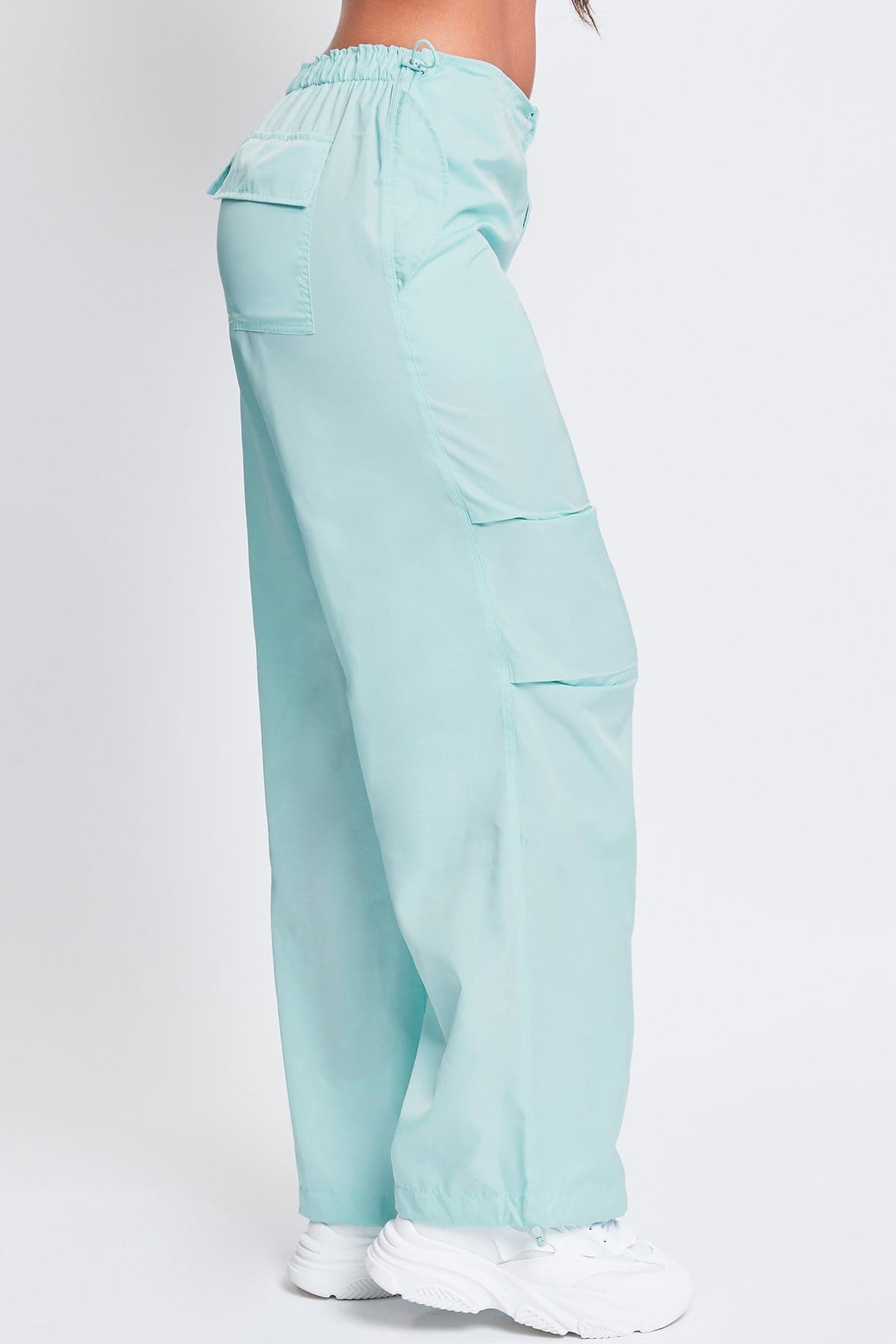 Women's Relaxed Nylon Parachute Pants From YMI JEANS