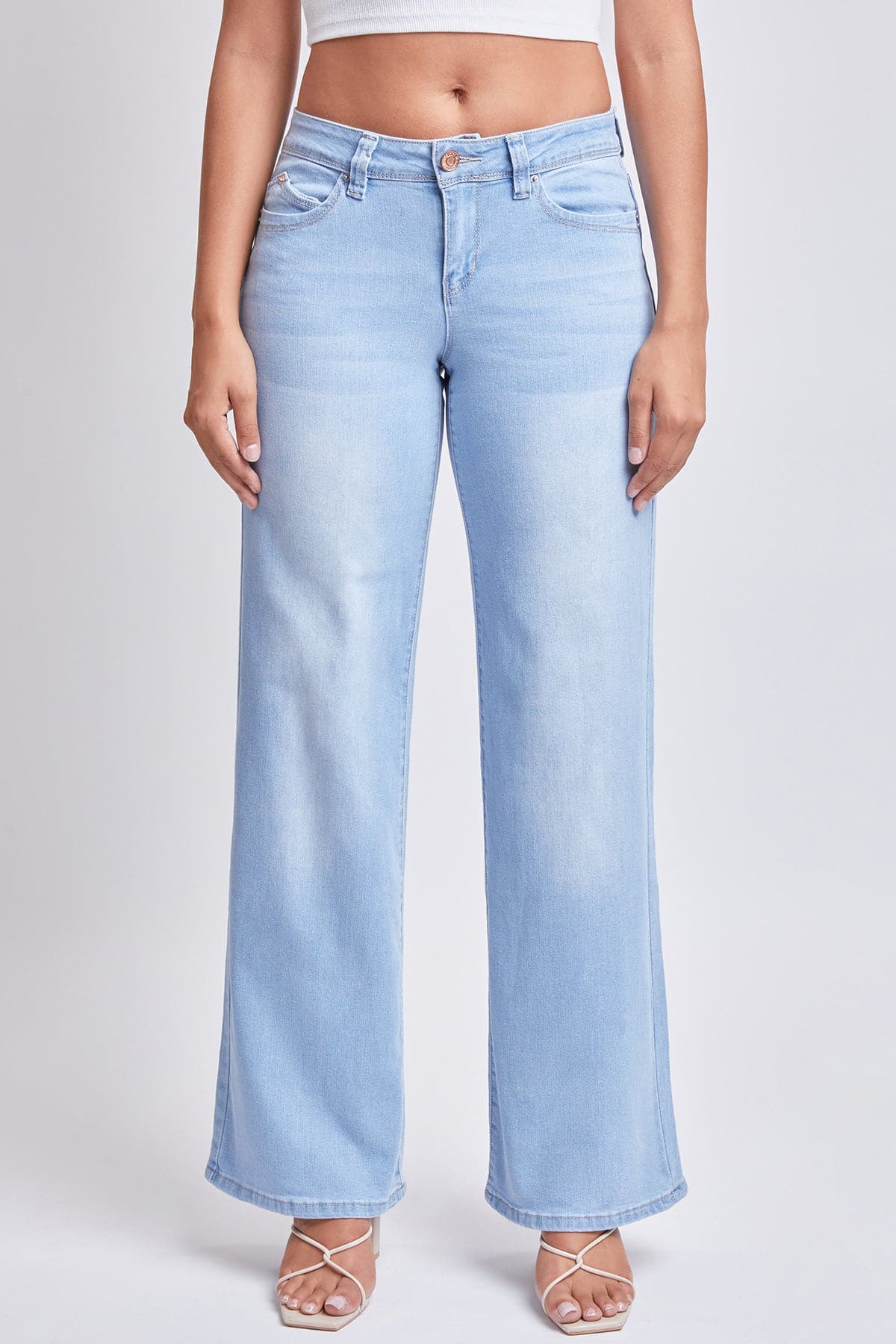 Women’s Sustainable WannaBettaButt Low Rise Wide Leg Jeans Jacket From YMI JEANS
