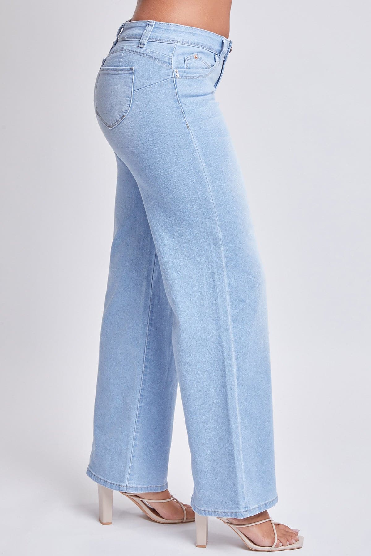 Women’s Sustainable WannaBettaButt Low Rise Wide Leg Jeans Jacket From YMI JEANS