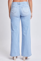 Women’s Sustainable WannaBettaButt Low Rise Wide Leg Jeans Jacket From YMI JEANS