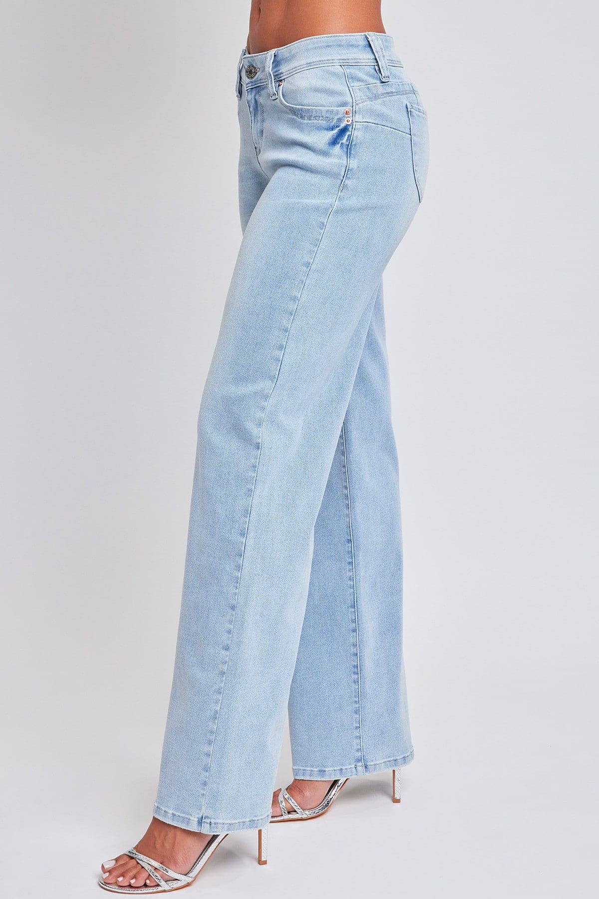 Women’s Sustainable WannaBettaButt Low Rise Wide Leg Jeans Jacket From YMI JEANS