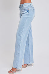 Women’s Sustainable WannaBettaButt Low Rise Wide Leg Jeans Jacket From YMI JEANS