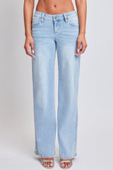 Women’s Sustainable WannaBettaButt Low Rise Wide Leg Jeans Jacket From YMI JEANS