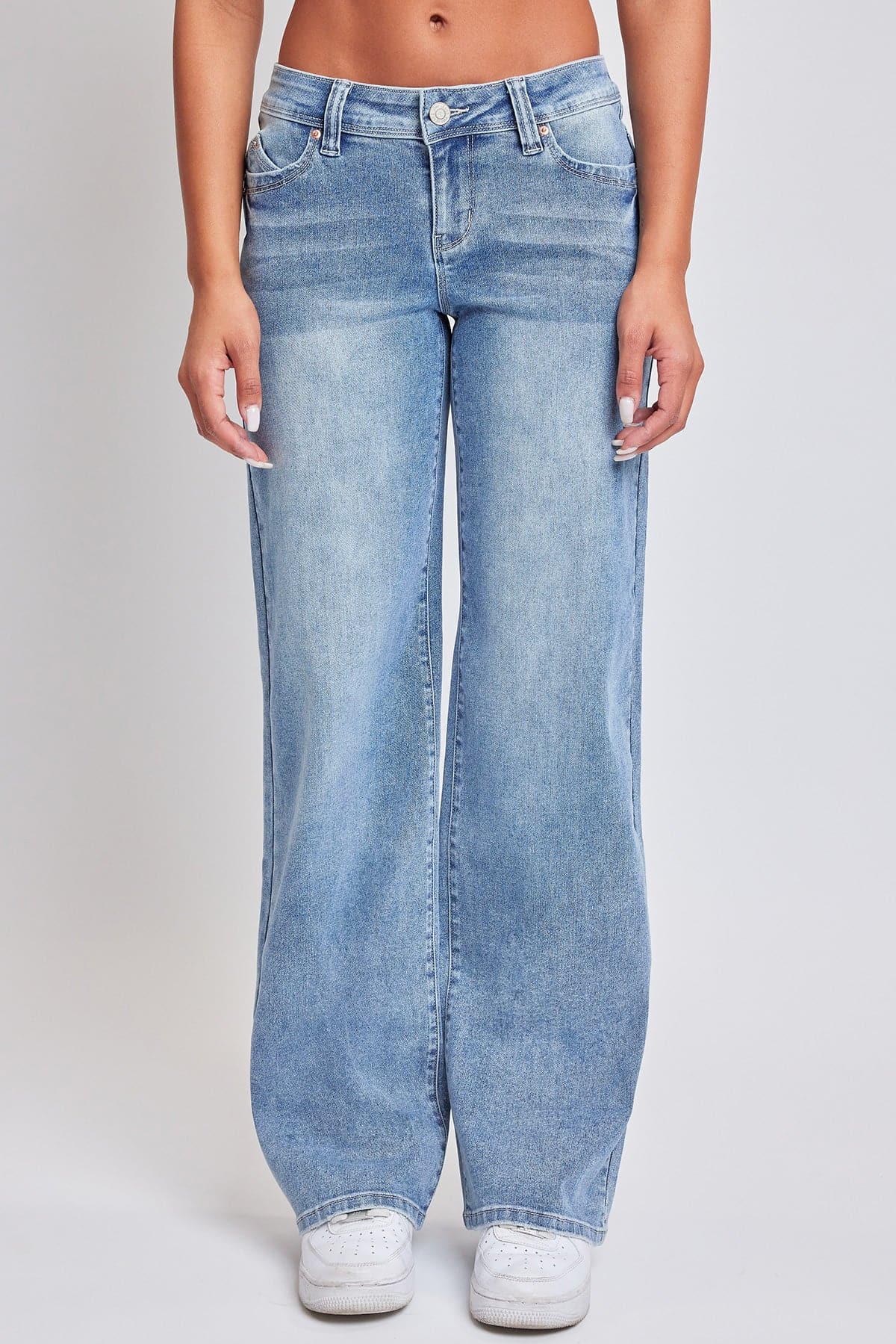 Women’s Sustainable WannaBettaButt Low Rise Wide Leg Jeans Jacket From YMI JEANS