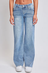 Women’s Sustainable WannaBettaButt Low Rise Wide Leg Jeans Jacket From YMI JEANS
